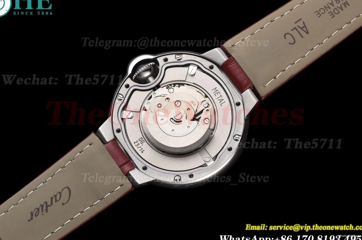 NH05 Cartier Red Ballon Dial LE Bleu GDF 33mm De SS 0416